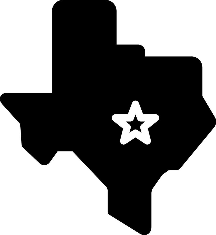 sólido icono para austin vector