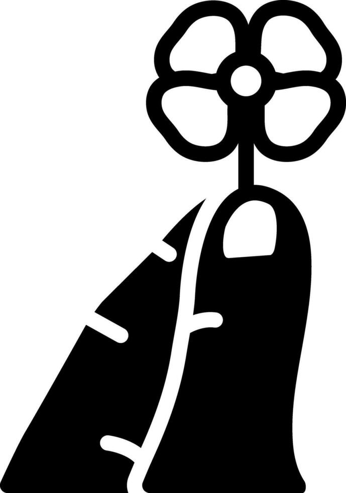 solid icon for luck vector