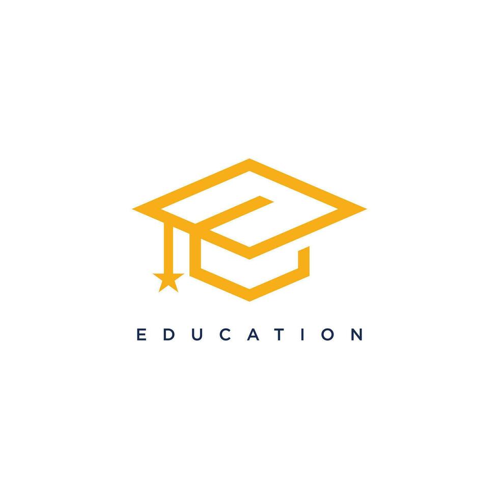 Education logo design icon element with modern creative concept vector
