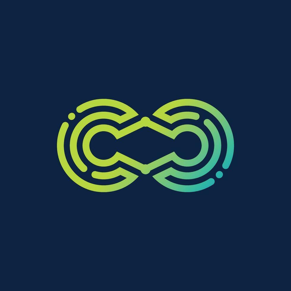 Infinity logo design icon element vector with creative modern concept
