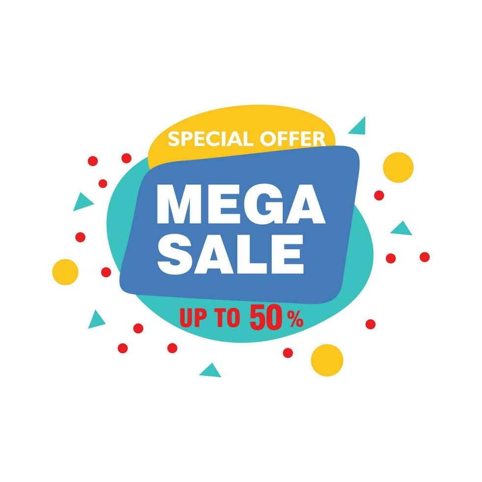 Sale banner template design, Big sale special offer. end of season special offer banner. vector