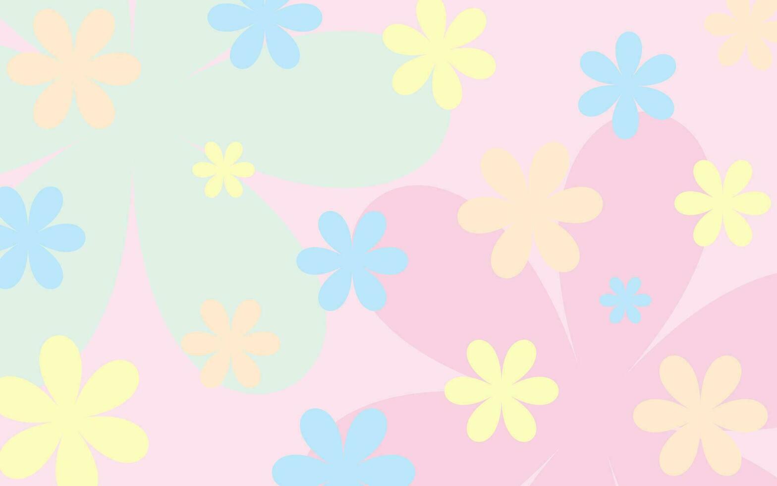 plano vector floral modelo en pastel tonos