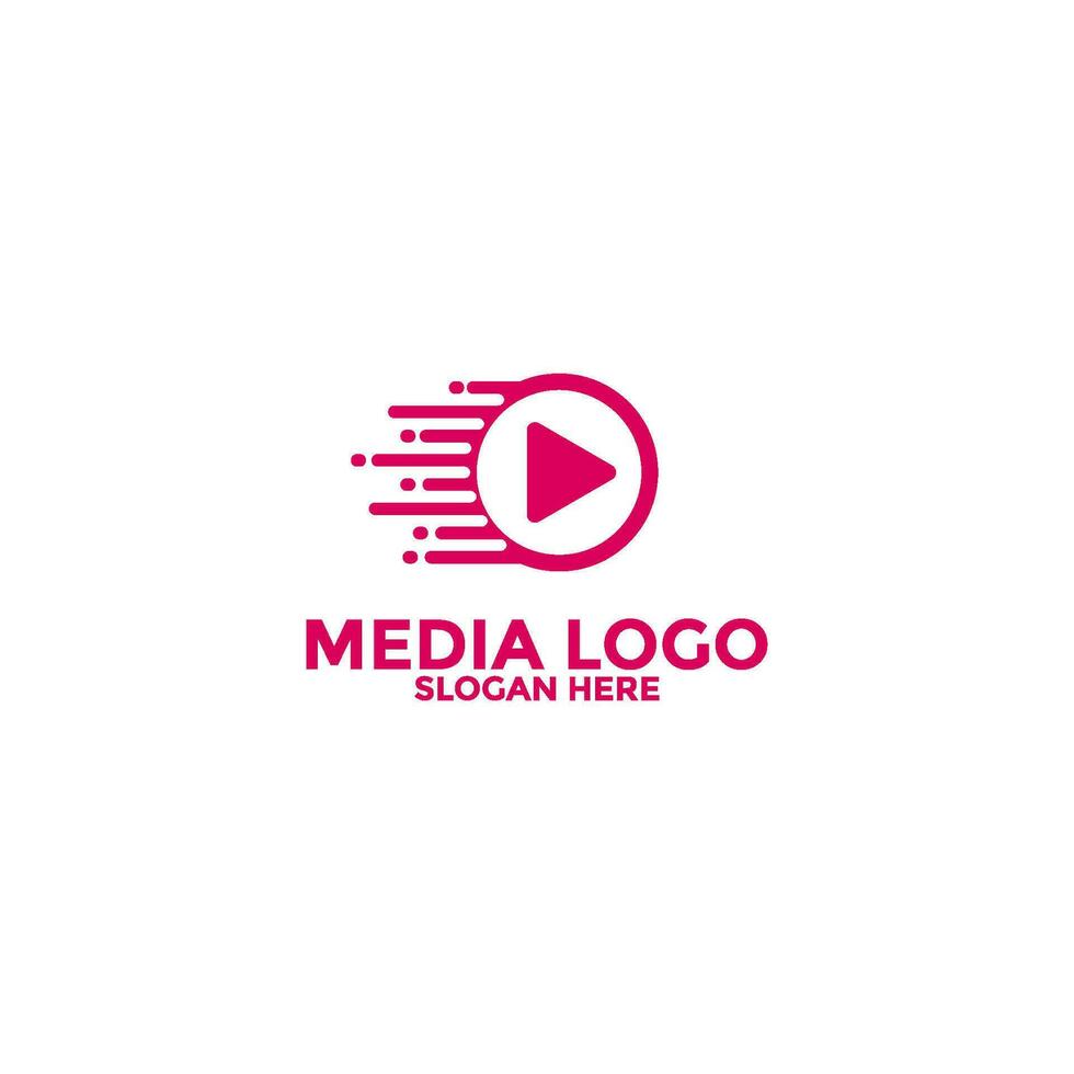 Play Media Button Symbol Logo Icon Vector