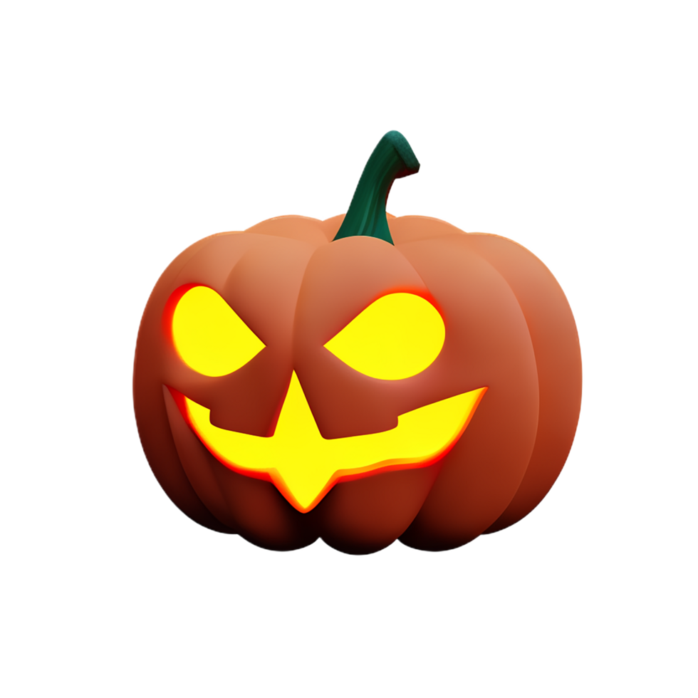 pumpkin  3d rendering icon illustration png