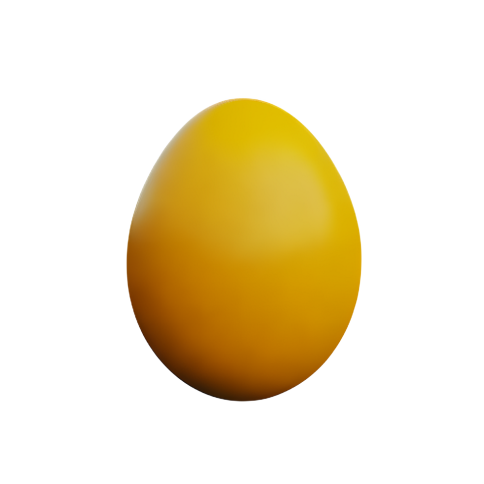 egg 3d rendering icon illustration png