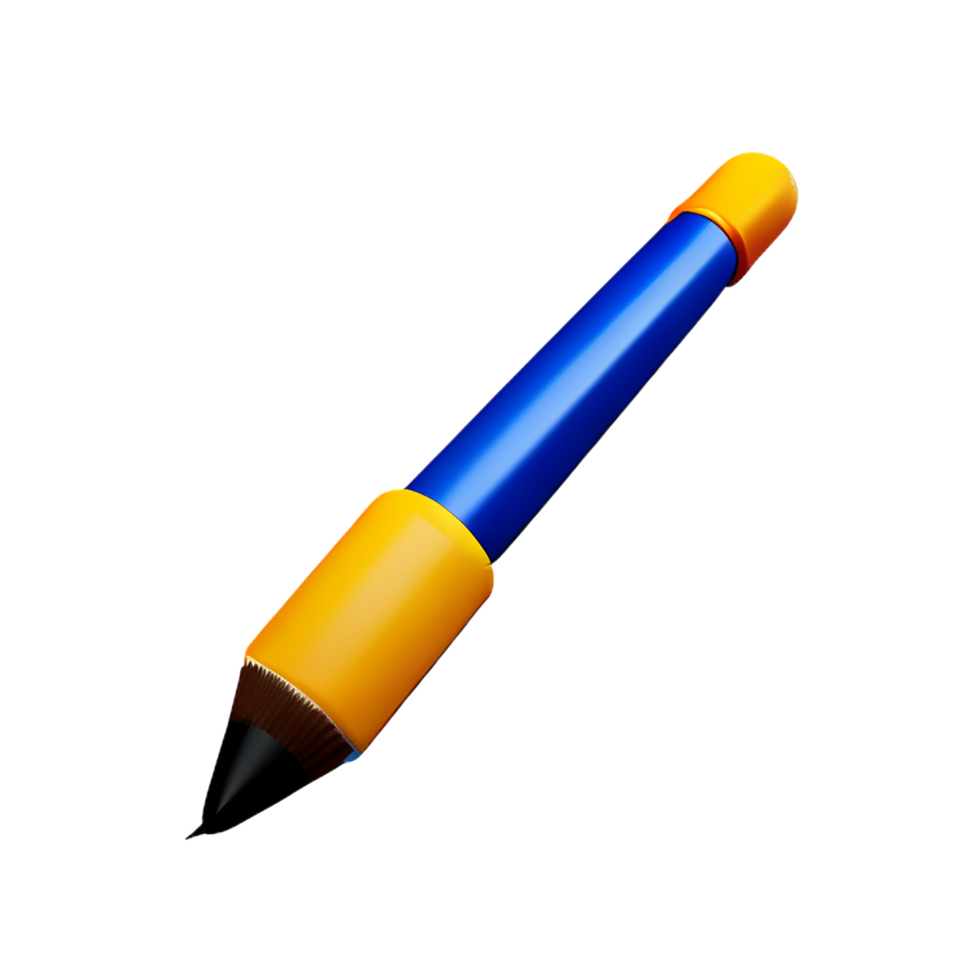 paint brush 3d rendering icon illustration png