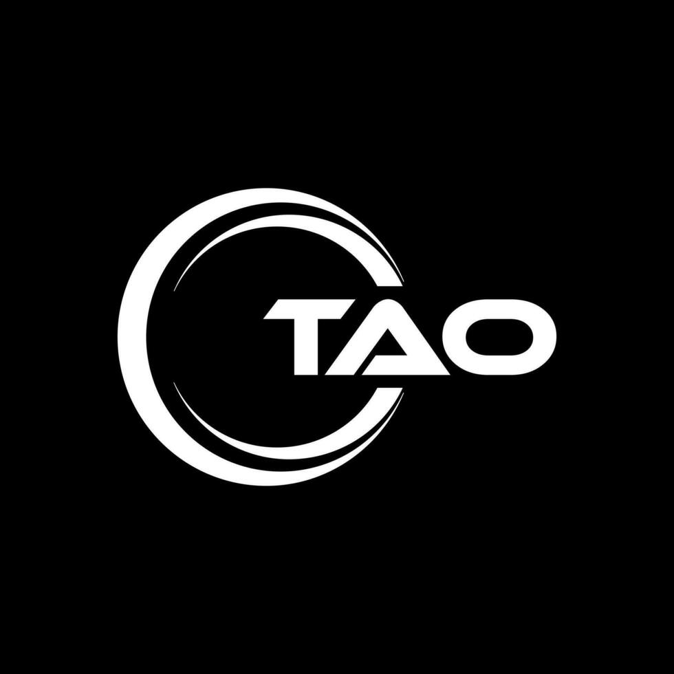 TAO Letter Logo Design, Inspiration for a Unique Identity. Modern Elegance and Creative Design. Watermark Your Success with the Striking this Logo. vector