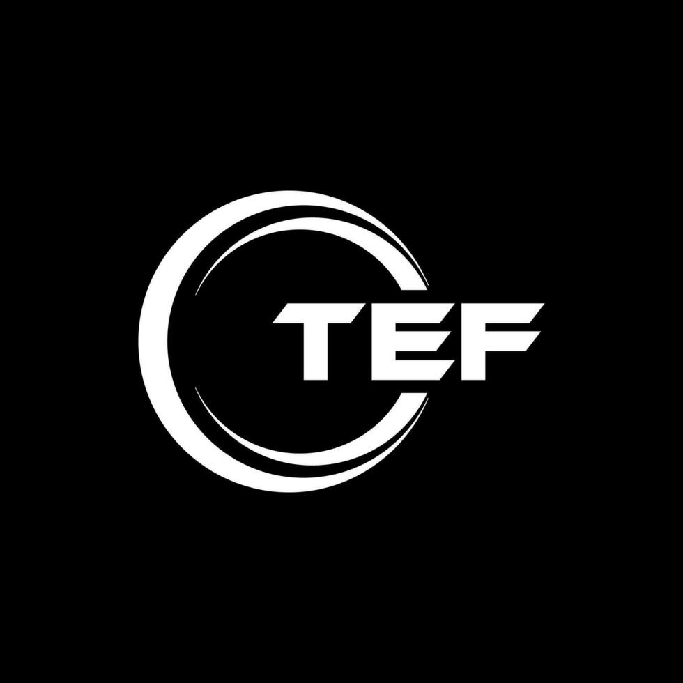 TEF Letter Logo Design, Inspiration for a Unique Identity. Modern Elegance and Creative Design. Watermark Your Success with the Striking this Logo. vector
