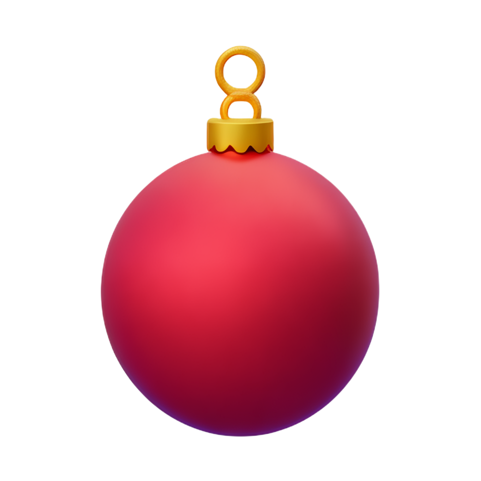 christmas ball 3d rendering icon illustration png