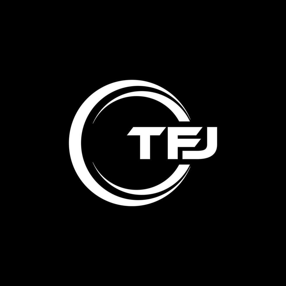 TFJ Letter Logo Design, Inspiration for a Unique Identity. Modern Elegance and Creative Design. Watermark Your Success with the Striking this Logo. vector
