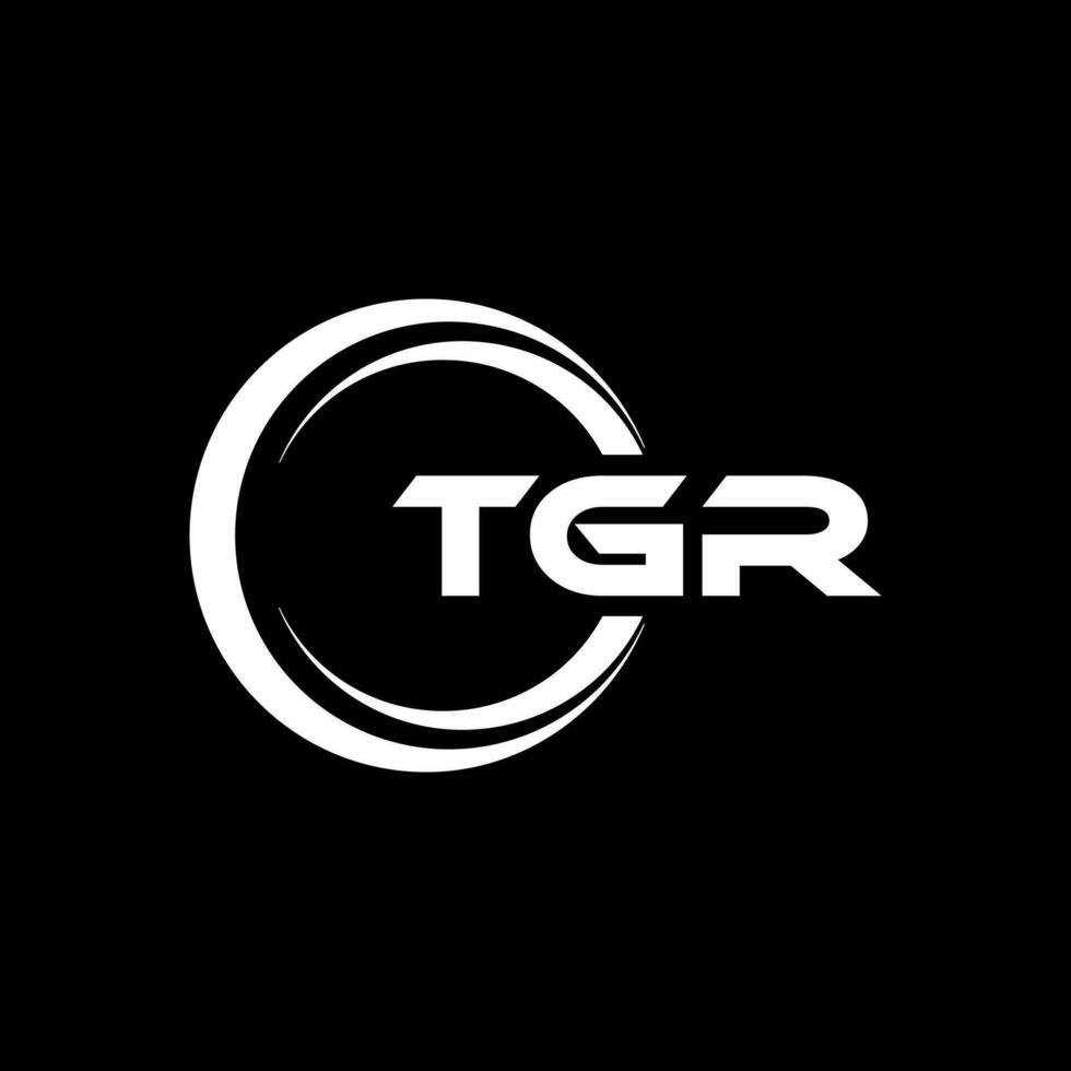 tgr letra logo diseño, inspiración para un único identidad. moderno elegancia y creativo diseño. filigrana tu éxito con el sorprendentes esta logo. vector