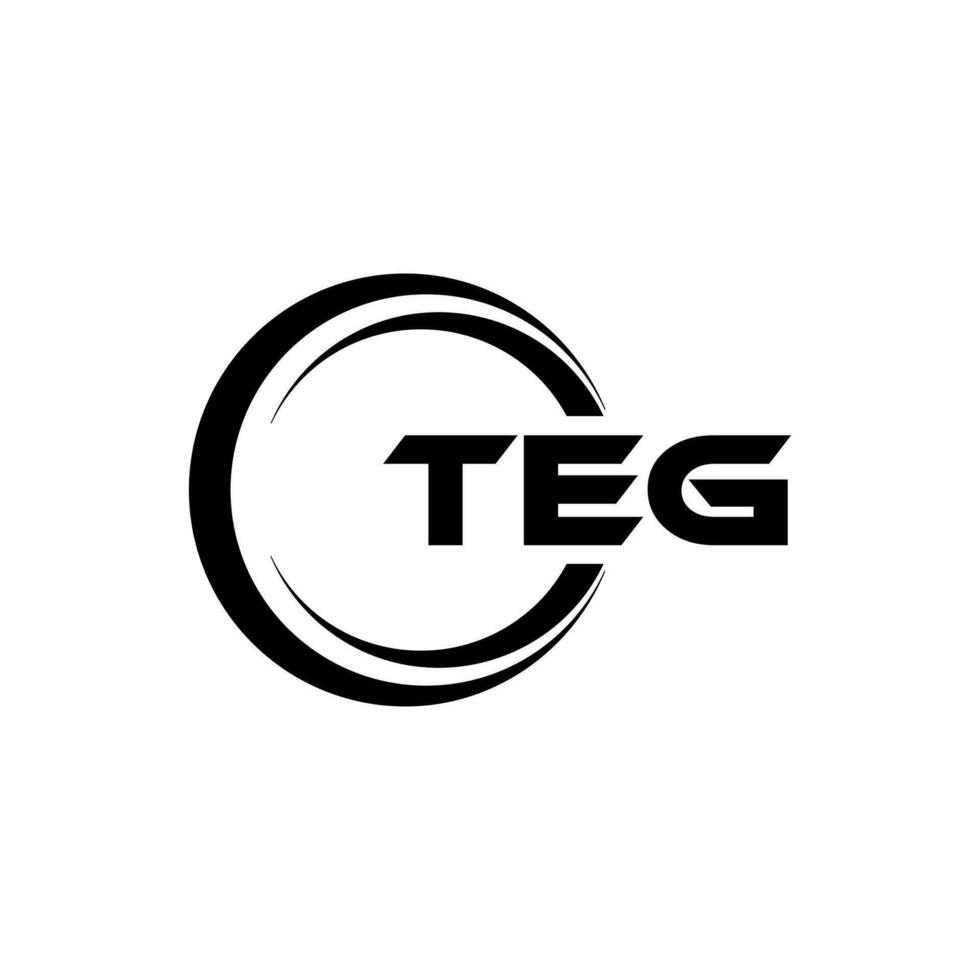 TEG Letter Logo Design, Inspiration for a Unique Identity. Modern Elegance and Creative Design. Watermark Your Success with the Striking this Logo. vector