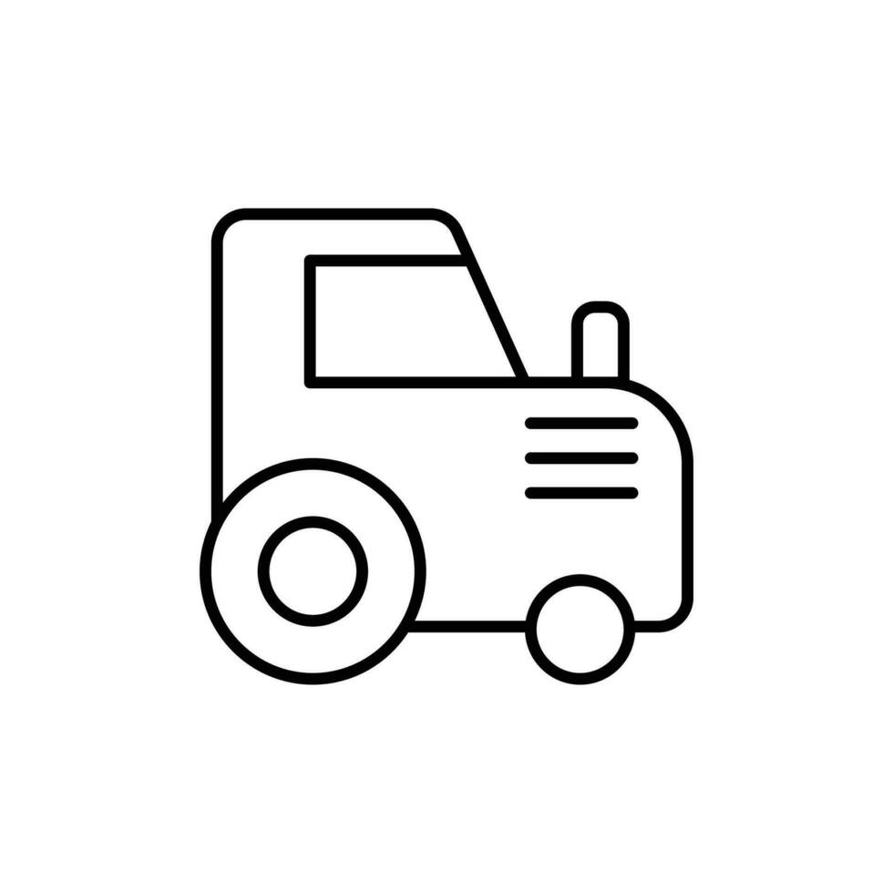 tractor icon. outline icon vector