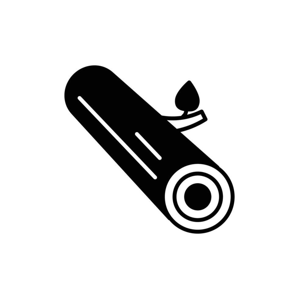 log icon. glyph icon vector