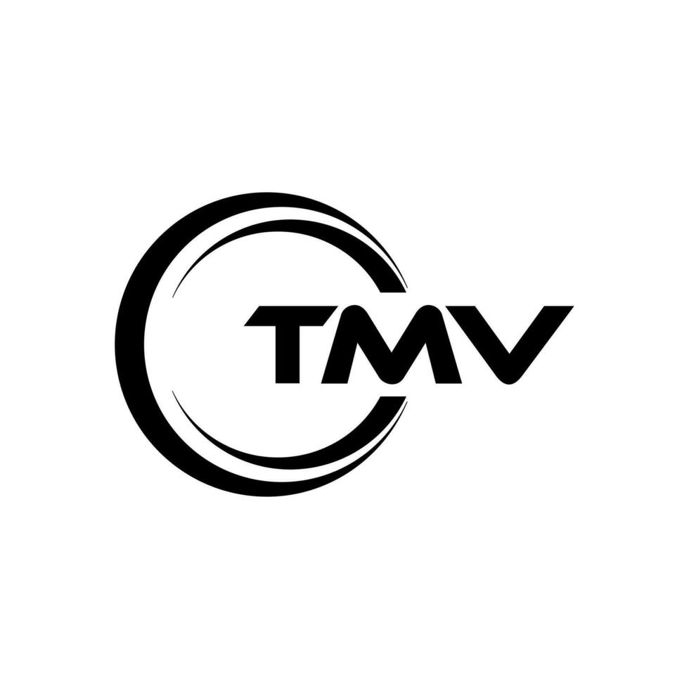 TMV Letter Logo Design, Inspiration for a Unique Identity. Modern Elegance and Creative Design. Watermark Your Success with the Striking this Logo. vector