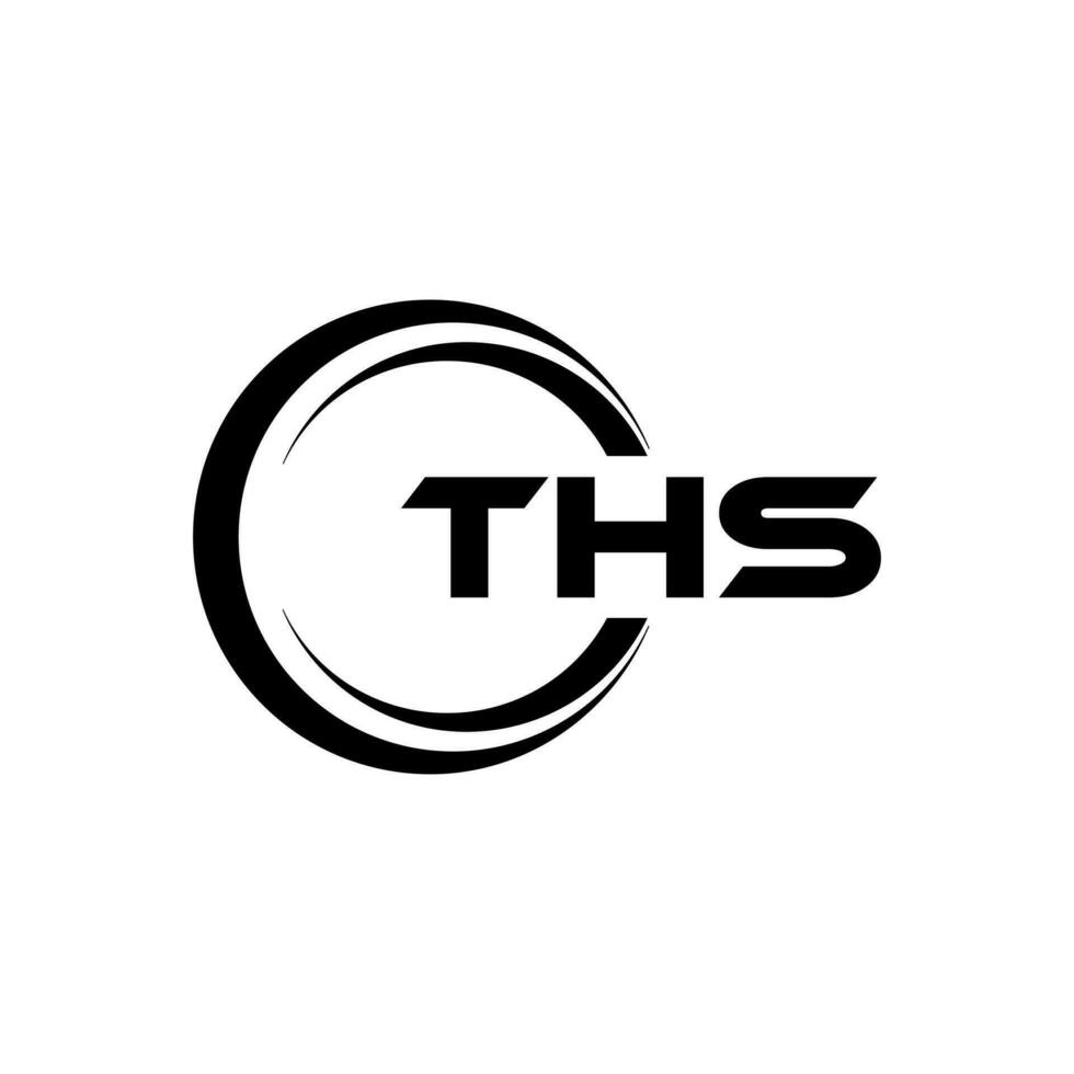 THS Letter Logo Design, Inspiration for a Unique Identity. Modern Elegance and Creative Design. Watermark Your Success with the Striking this Logo. vector