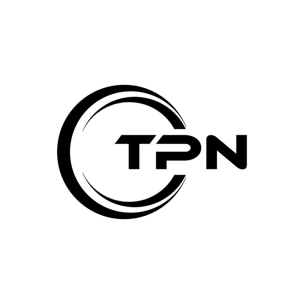 TPN Letter Logo Design, Inspiration for a Unique Identity. Modern Elegance and Creative Design. Watermark Your Success with the Striking this Logo. vector