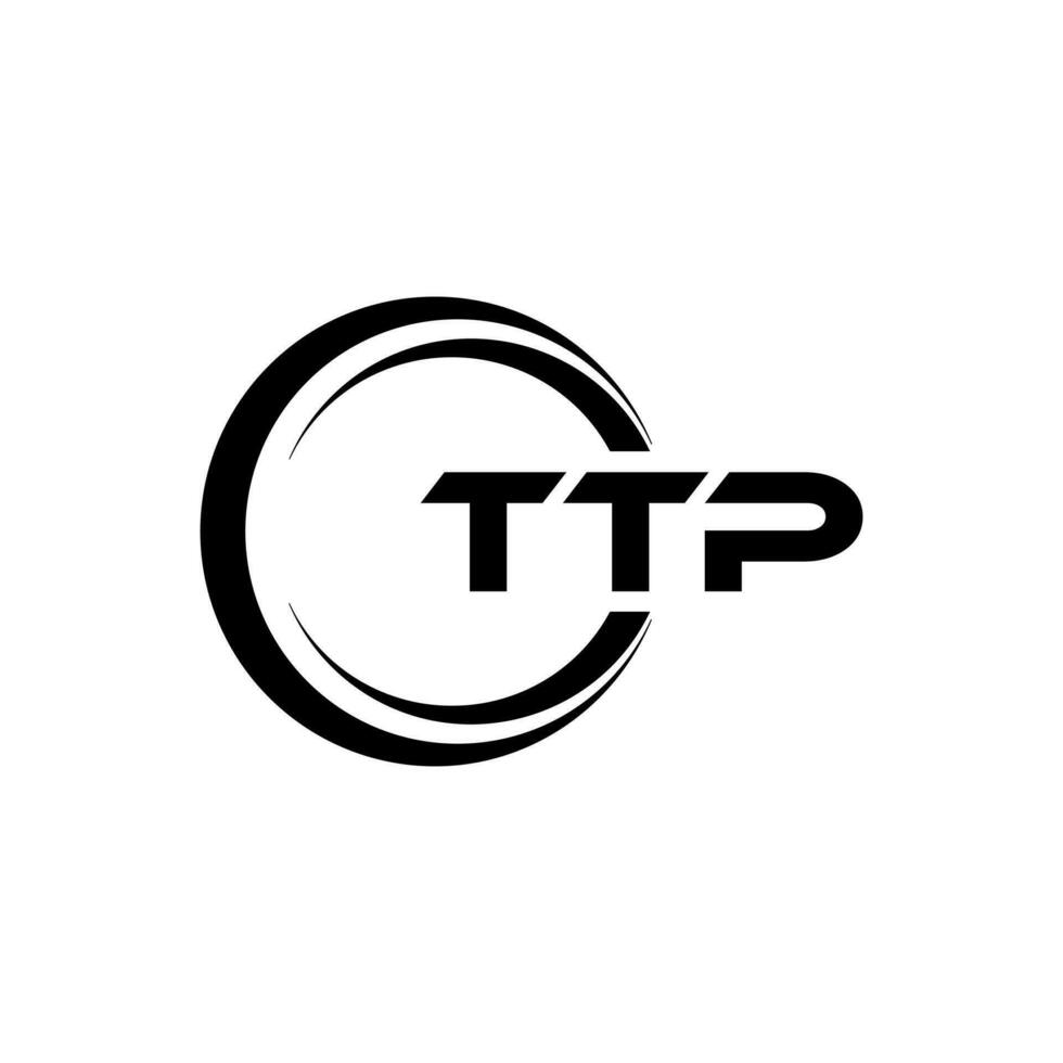 ttp letra logo diseño, inspiración para un único identidad. moderno elegancia y creativo diseño. filigrana tu éxito con el sorprendentes esta logo. vector