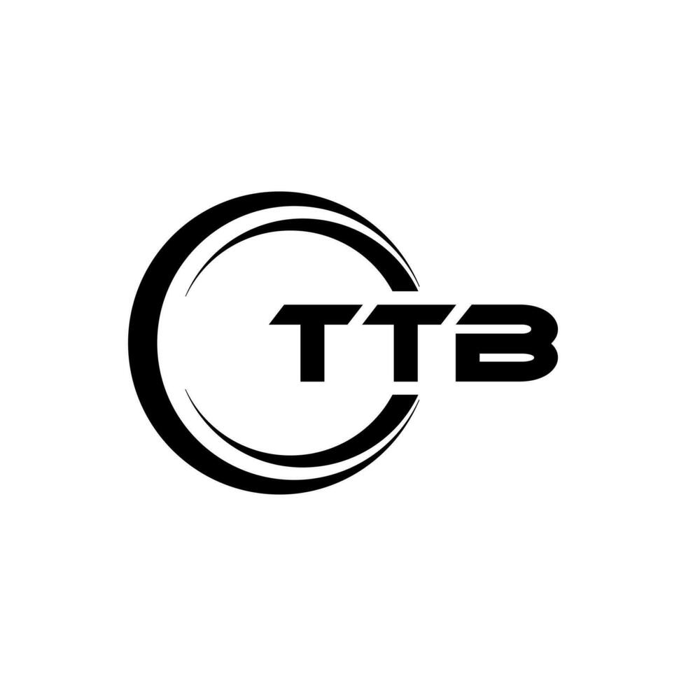 ttb letra logo diseño, inspiración para un único identidad. moderno elegancia y creativo diseño. filigrana tu éxito con el sorprendentes esta logo. vector