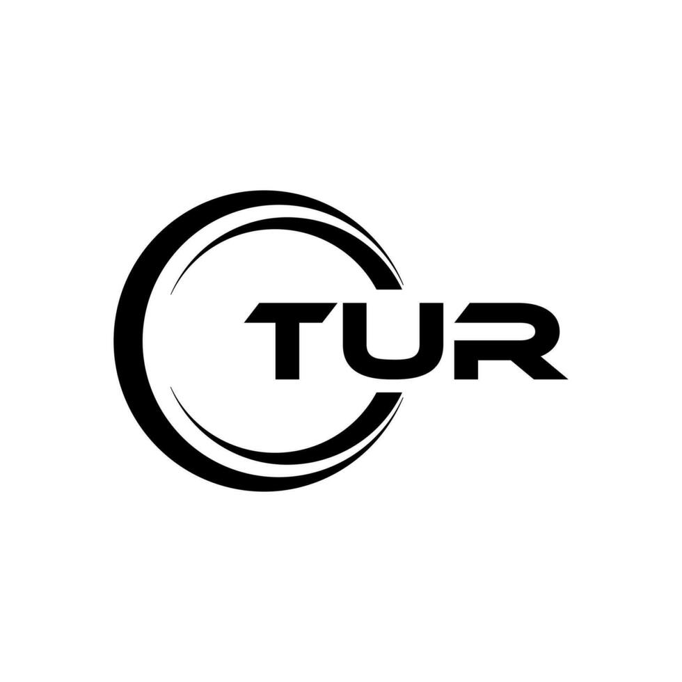 TUR Letter Logo Design, Inspiration for a Unique Identity. Modern Elegance and Creative Design. Watermark Your Success with the Striking this Logo. vector