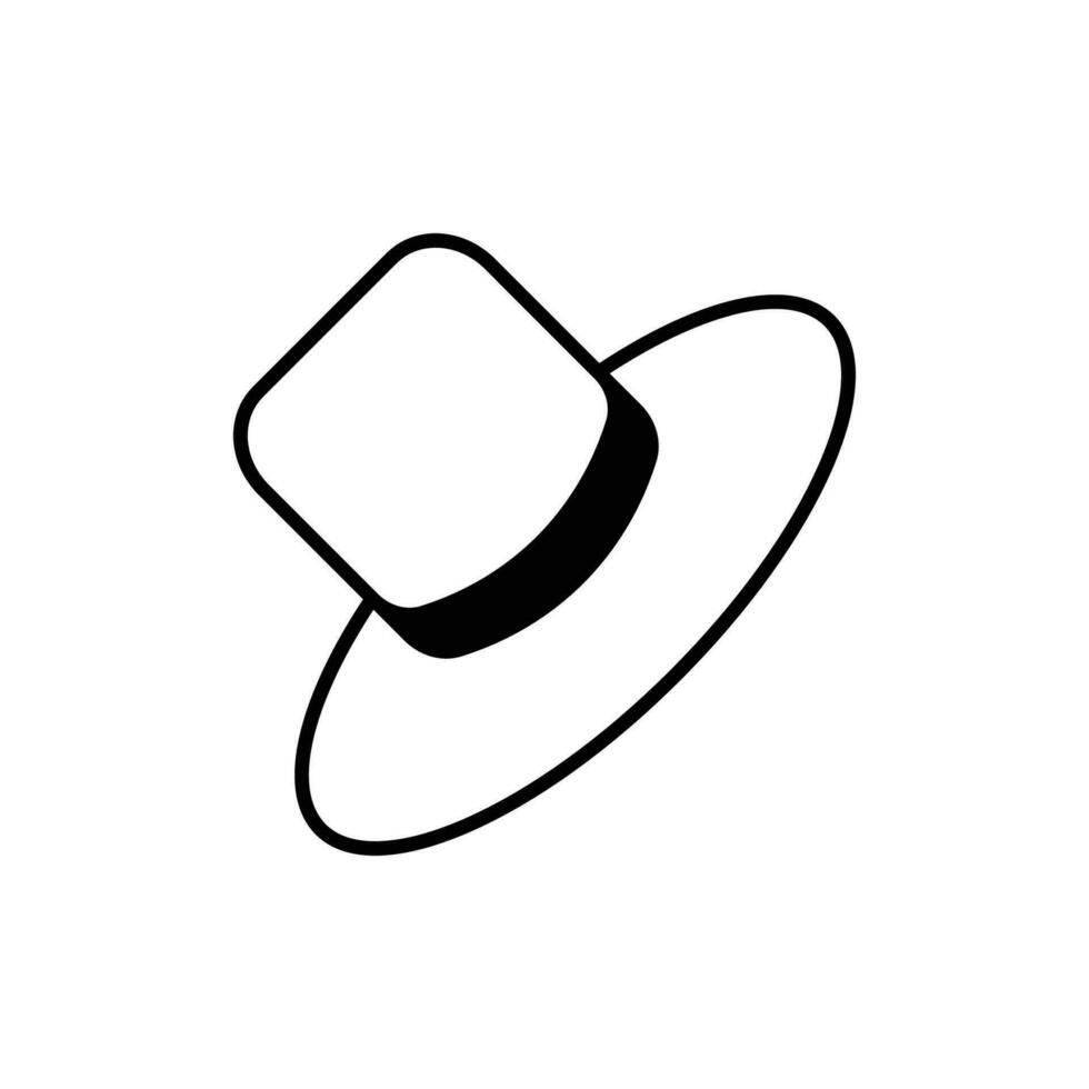 hat icon. glyph icon vector