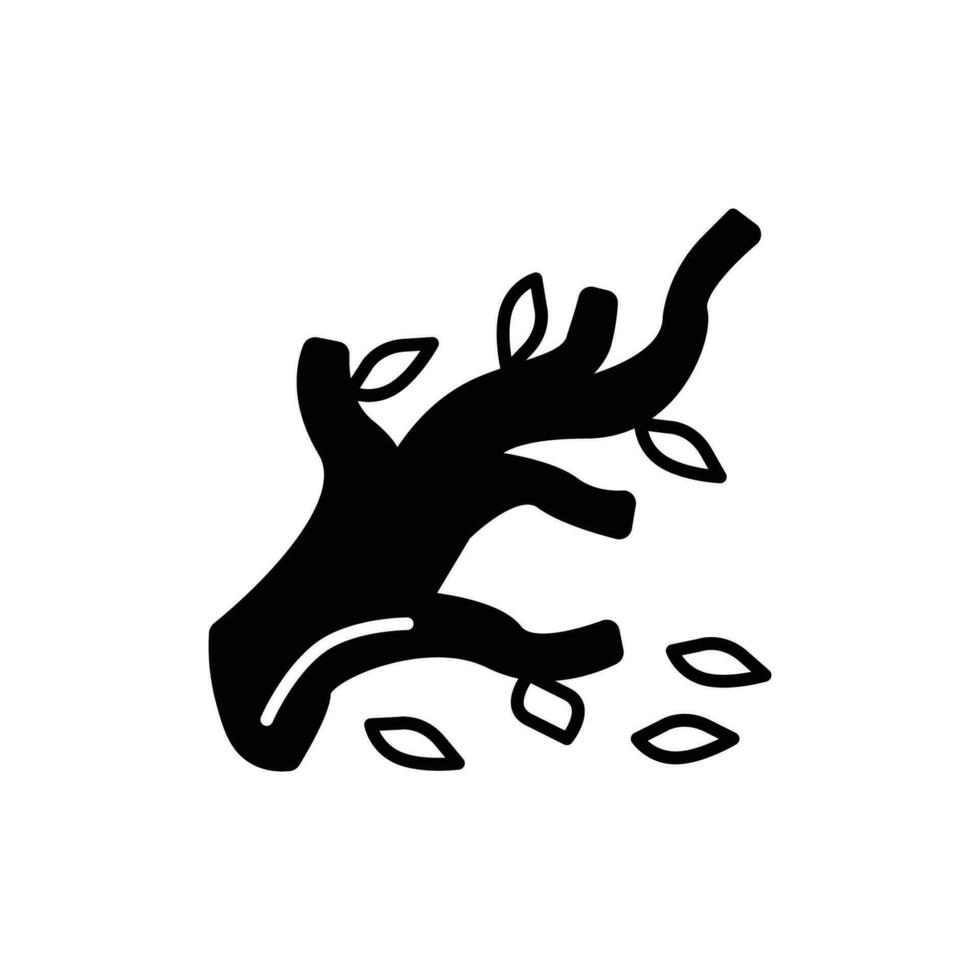 branch icon. glyph icon vector