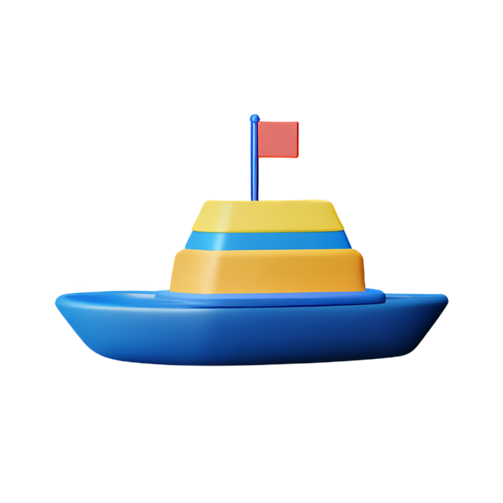 boot 3d renderen icoon illustratie png