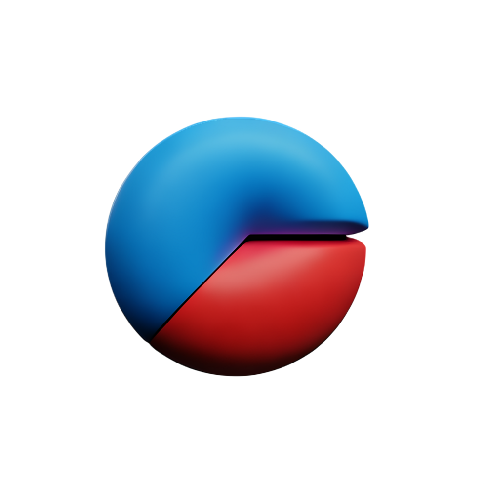 graph 3d rendering icon illustration png