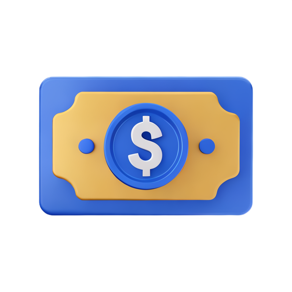 dollar 3d rendering icon illustration png