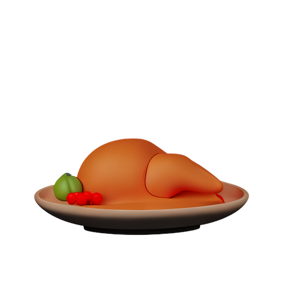 thanksgiving 3d rendering icon illustration png