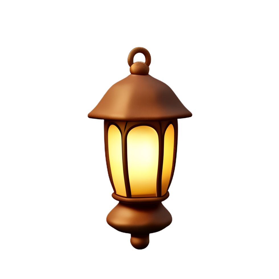 lantern 3d rendering icon illustration png
