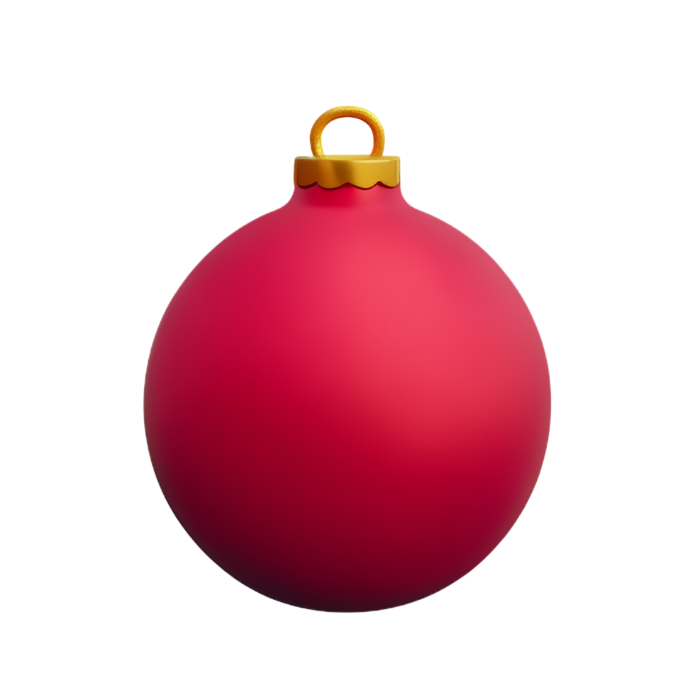 christmas ball 3d rendering icon illustration png