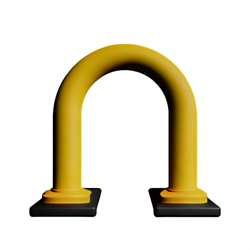 arch 3d rendering icon illustration png