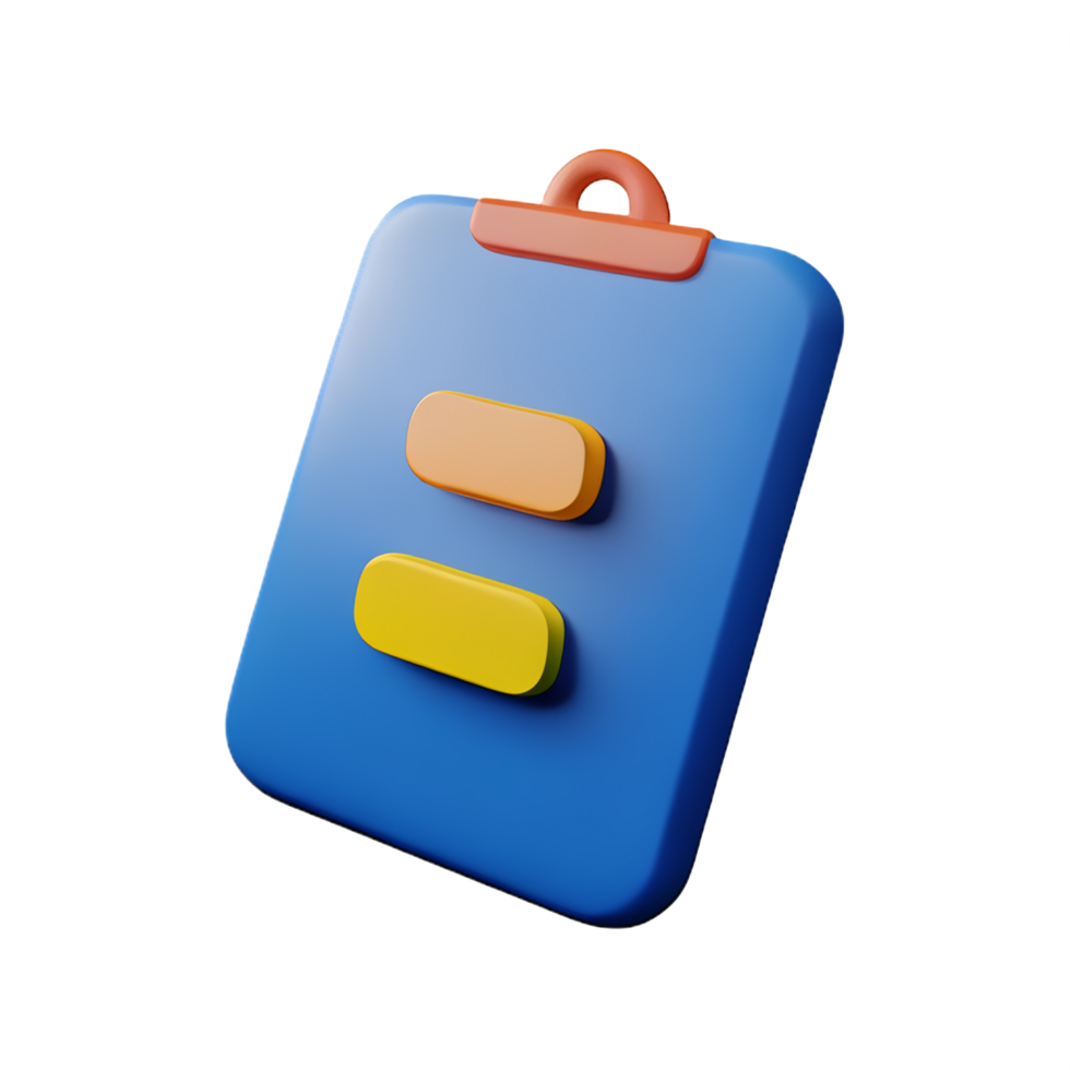 sticky notes 3d rendering icon illustration png