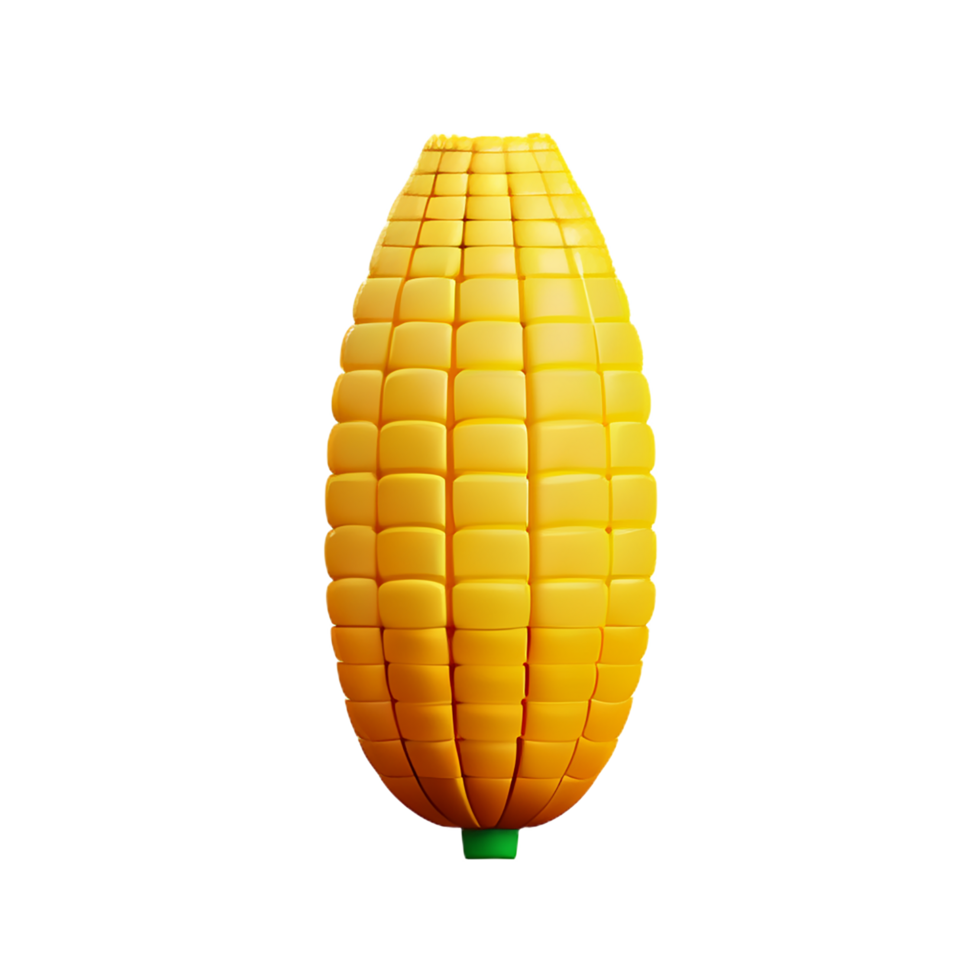 corn 3d rendering icon illustration png