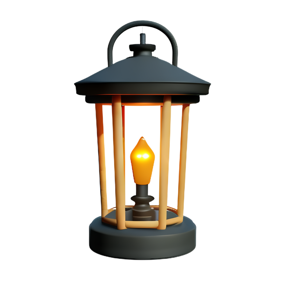 lantern 3d rendering icon illustration png