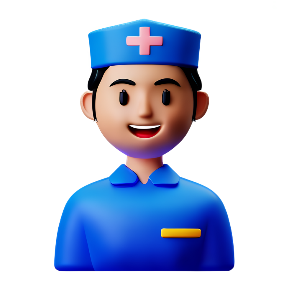 nurse 3d rendering icon illustration png