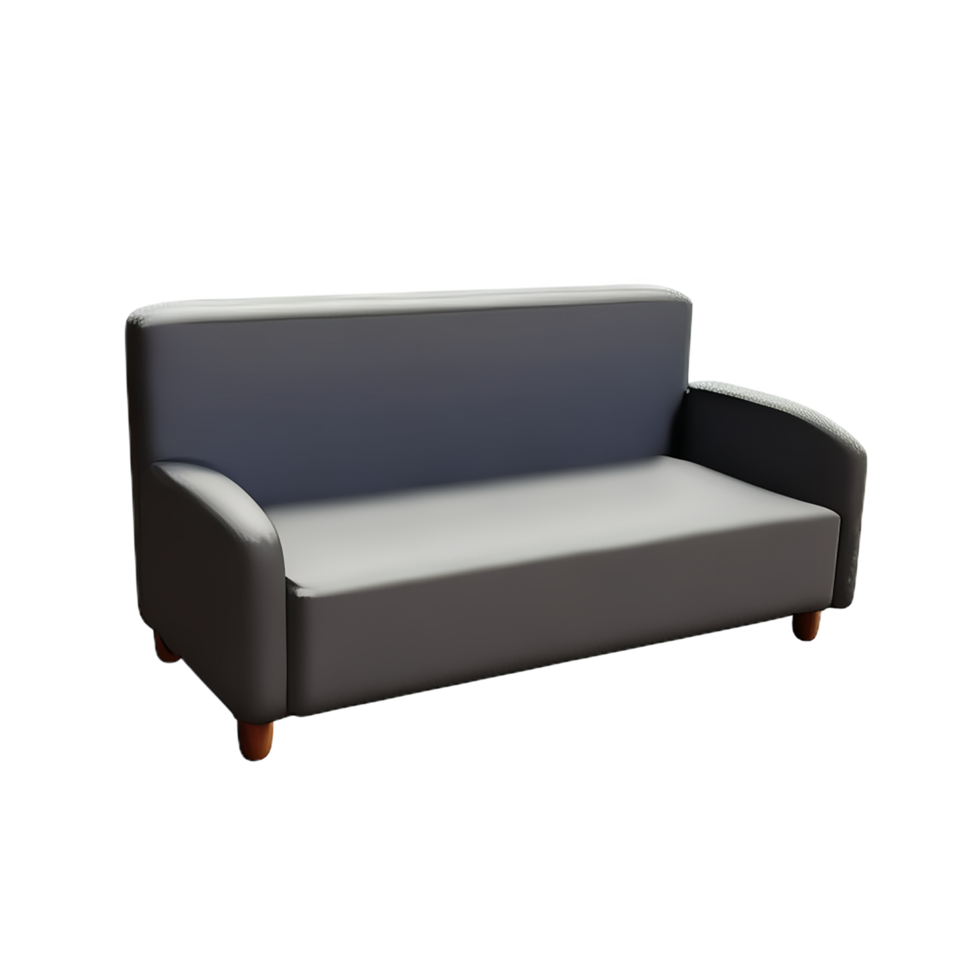 sofa 3d rendering icon illustration png