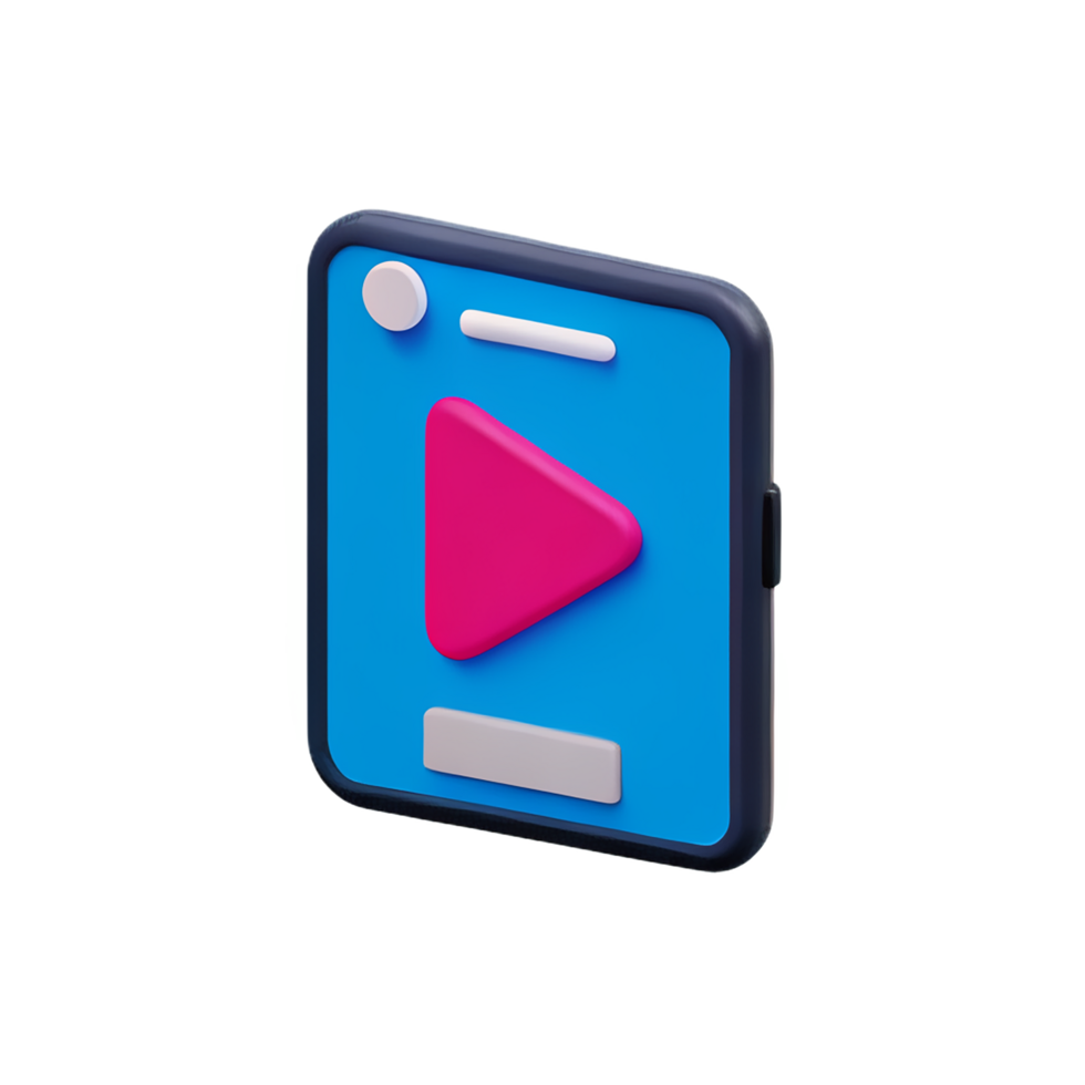 muziek- speler 3d renderen icoon illustratie png