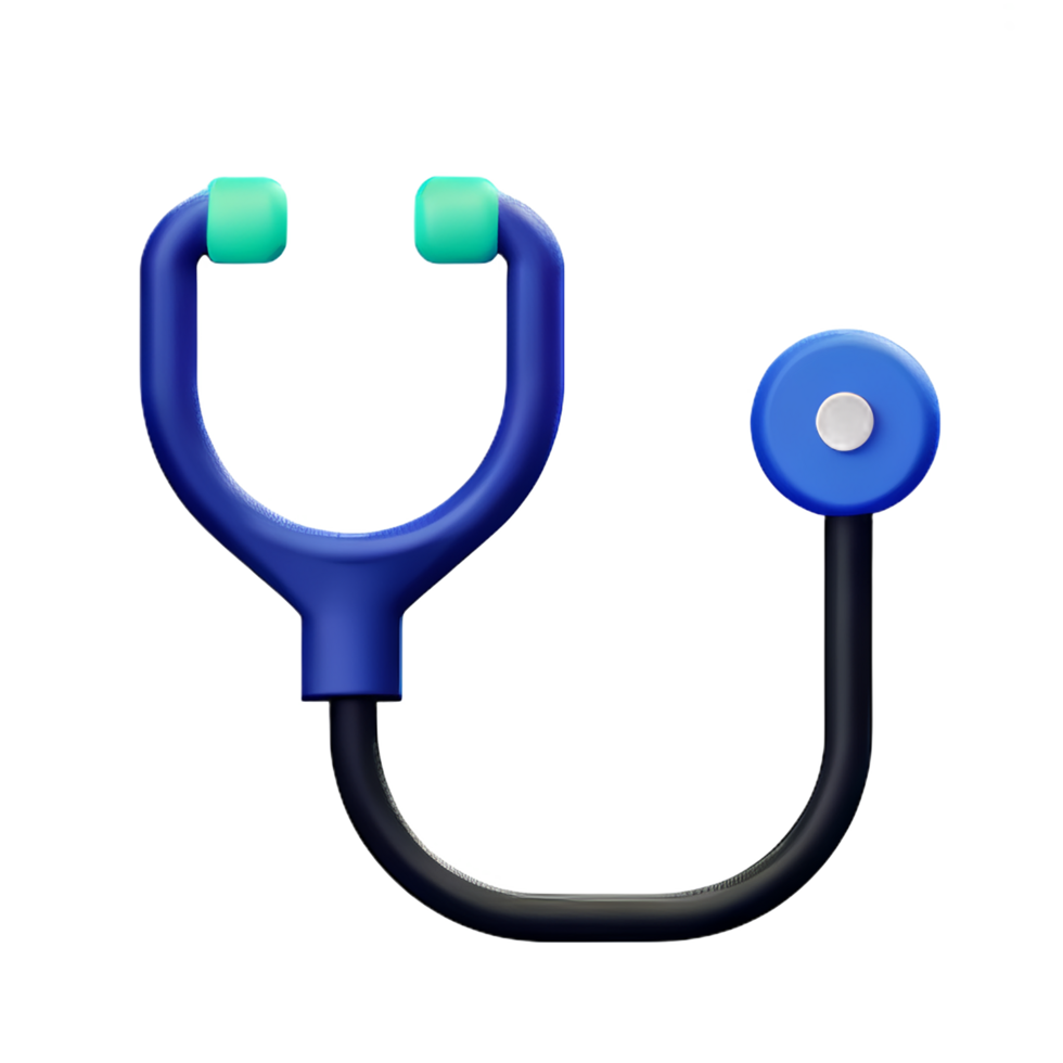 stethoscope 3d rendering icon illustration png