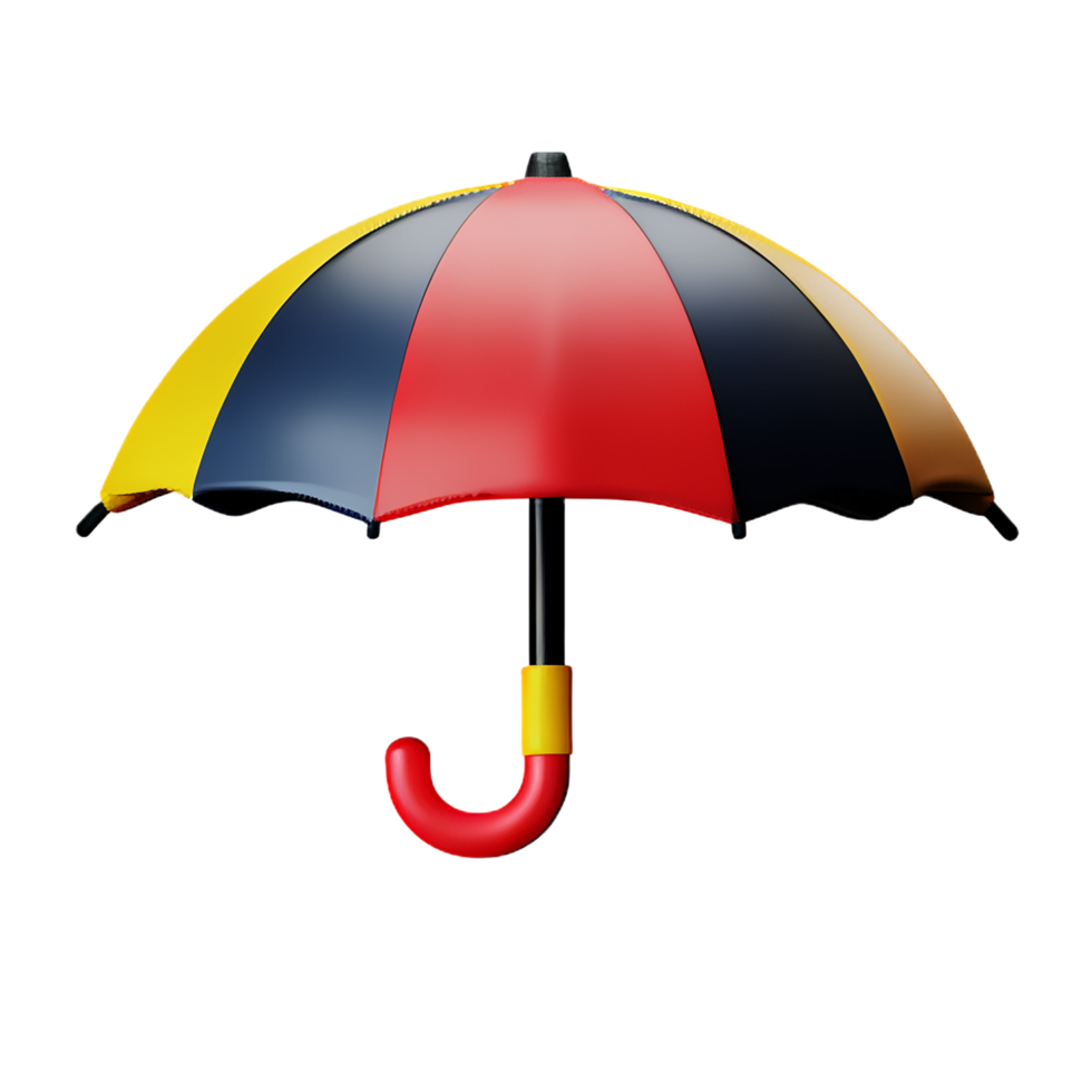 umbrella 3d rendering icon illustration png