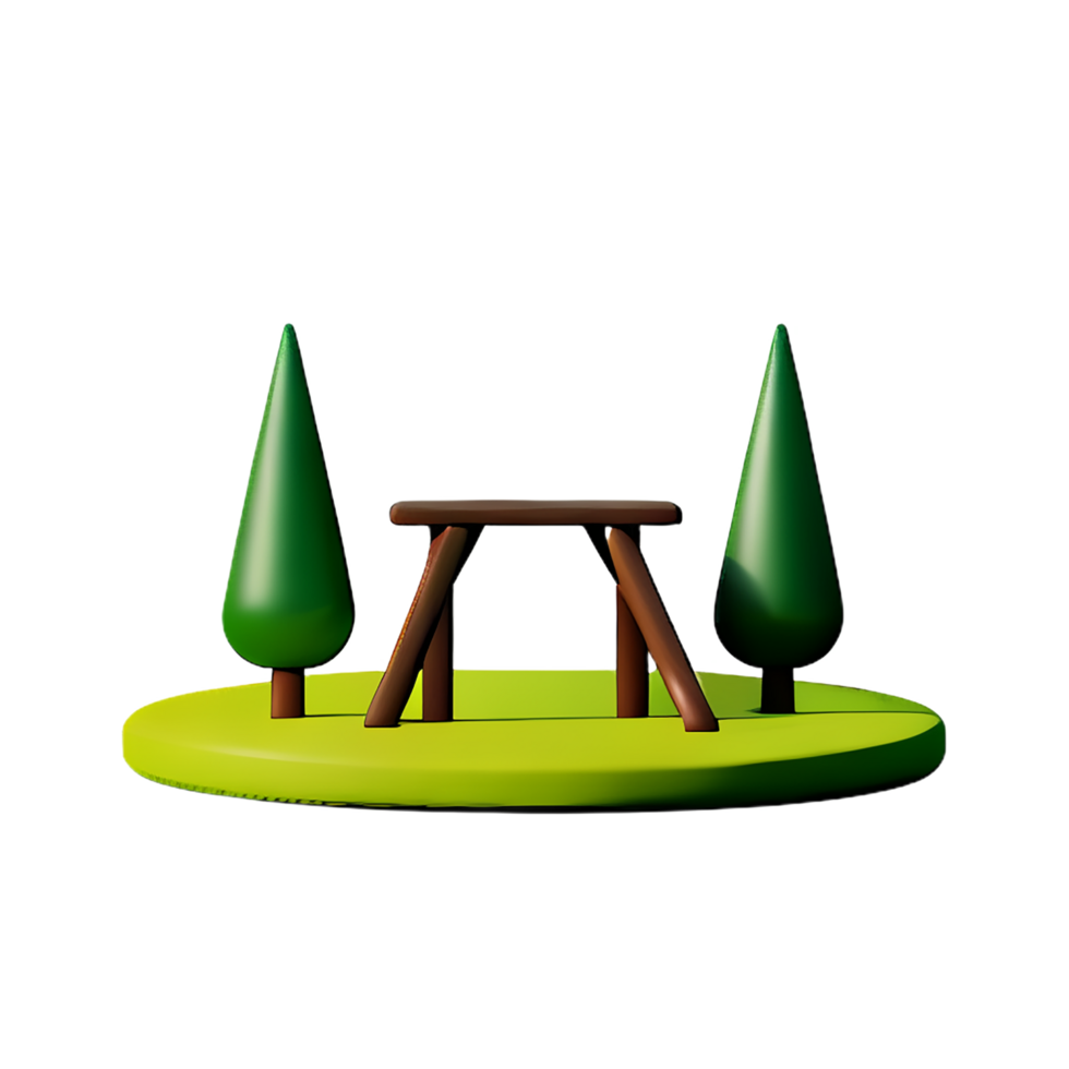 parco 3d interpretazione icona illustrazione png