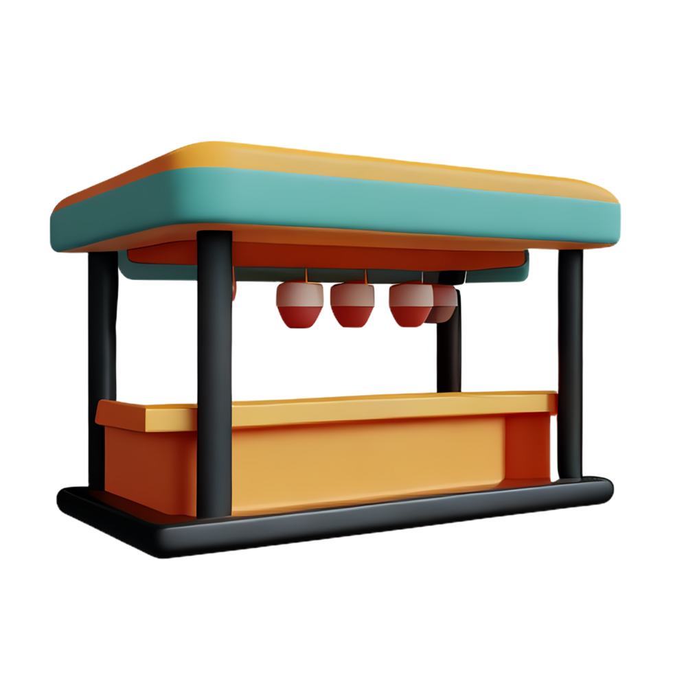 Kafé 3d tolkning ikon illustration png