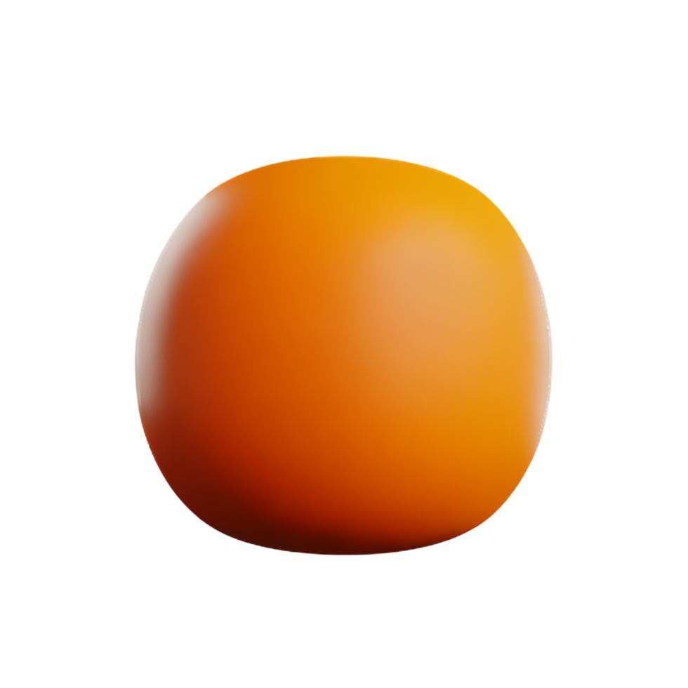 oranje 3d renderen icoon illustratie png