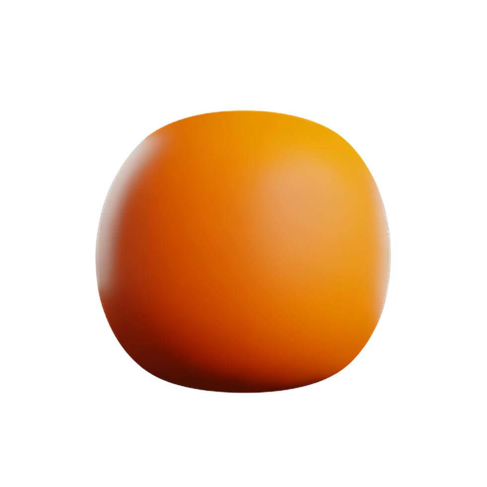 orange 3d rendering icon illustration png