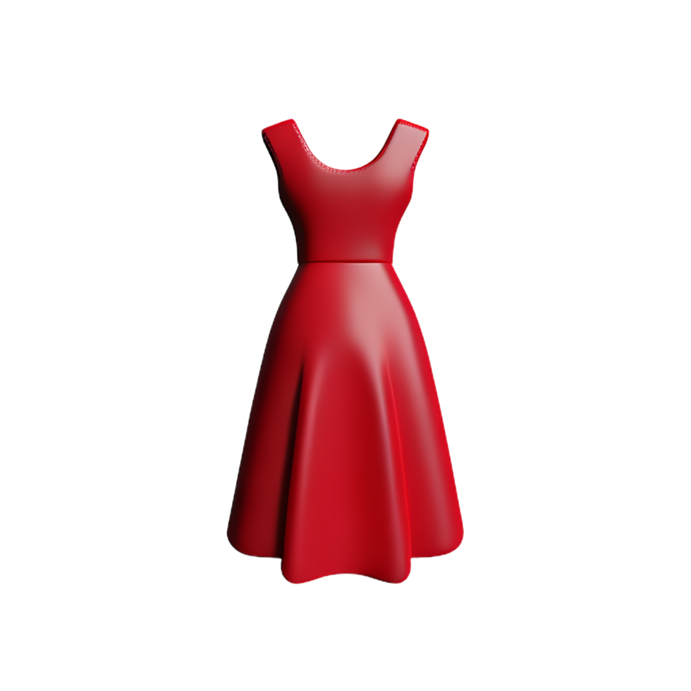 dress 3d rendering icon illustration png