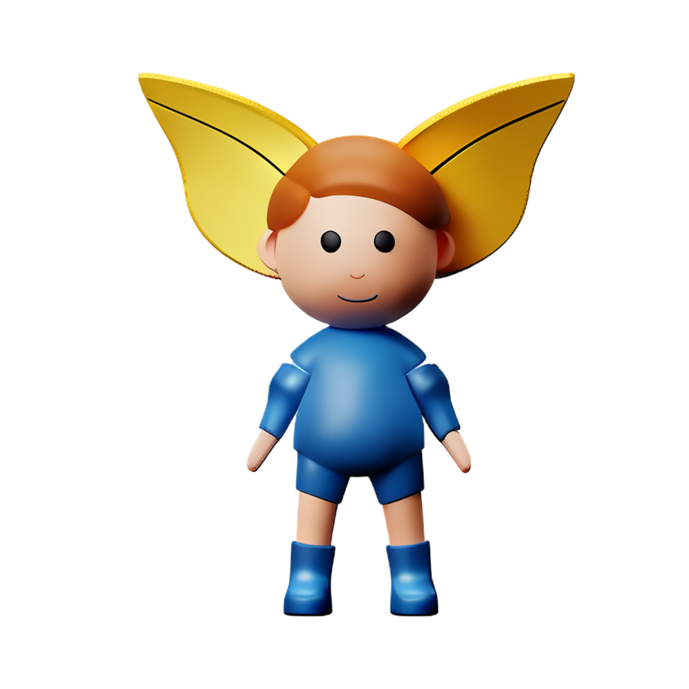 fairy 3d rendering icon illustration png