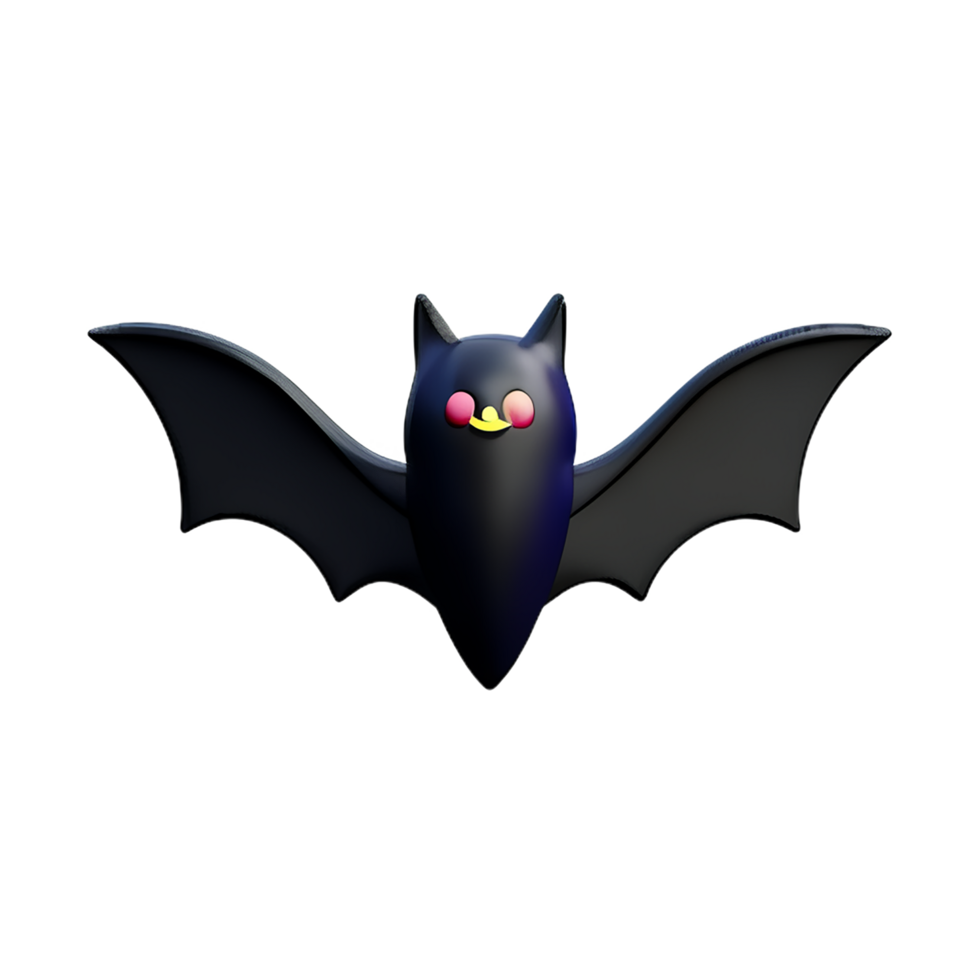 bat 3d rendering icon illustration png