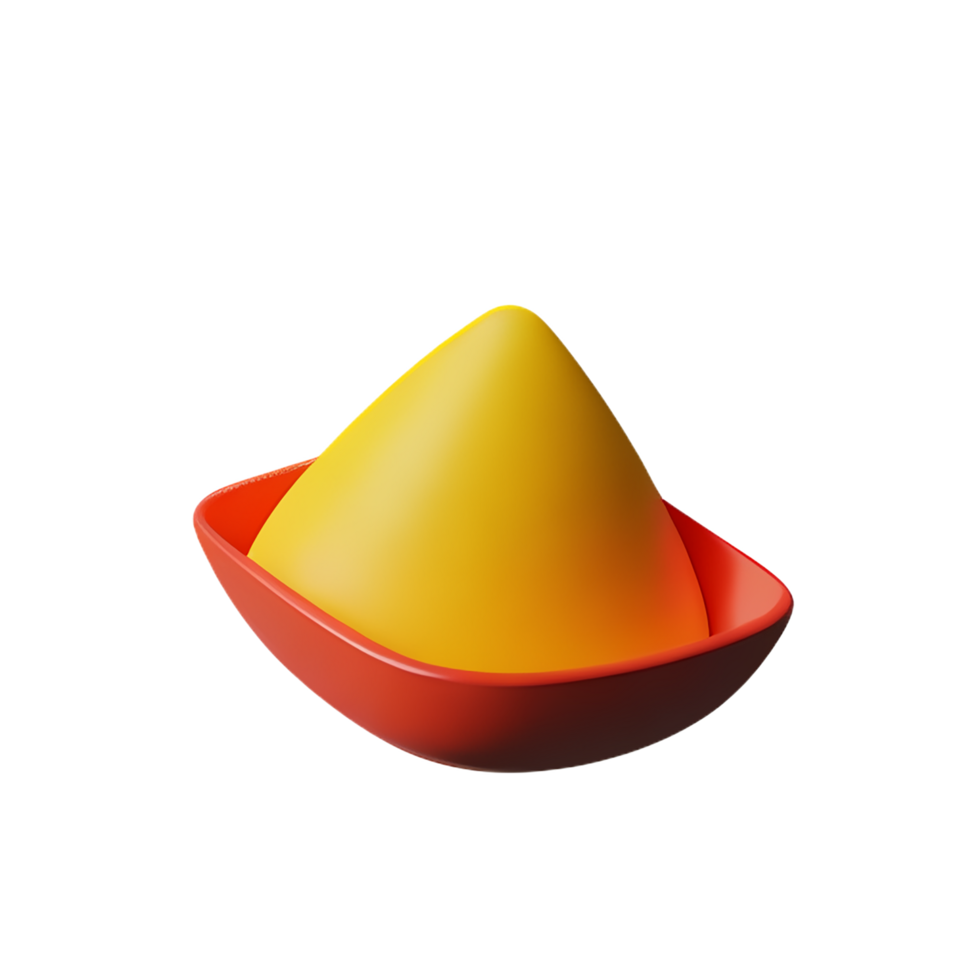 rice 3d rendering icon illustration png