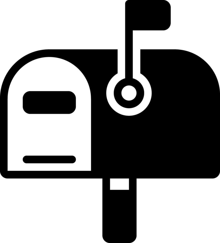 solid icon for postage vector